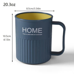 Plastic Mouthwash Cup with Toothbrush Holder - Convenient Bathroom Accessory