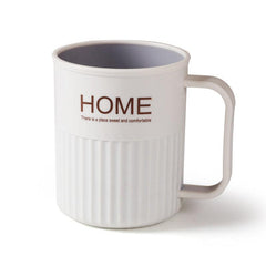 Plastic Mouthwash Cup with Toothbrush Holder - Convenient Bathroom Accessory