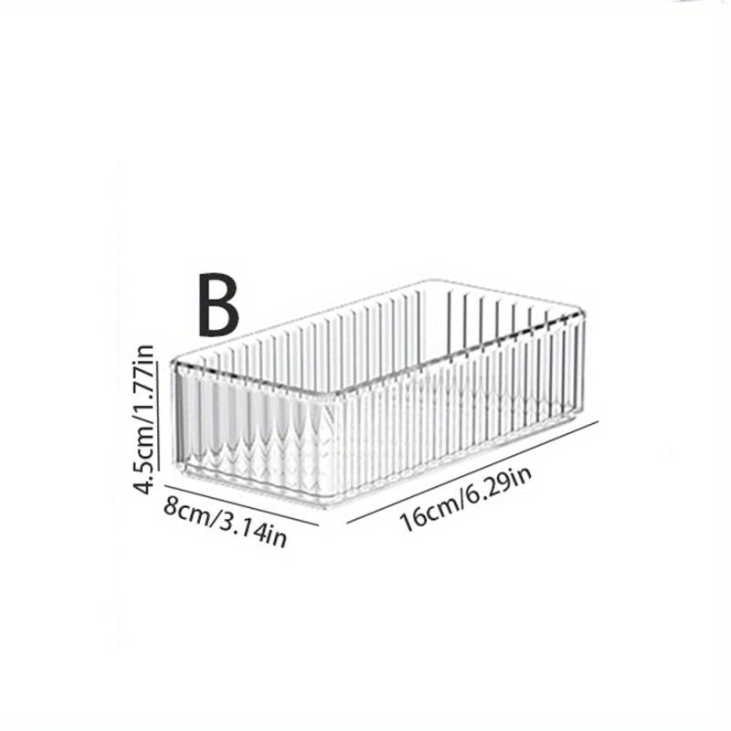 Transparent Cosmetic Storage Box with Shelf