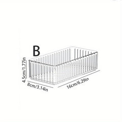 Transparent Cosmetic Storage Box with Shelf