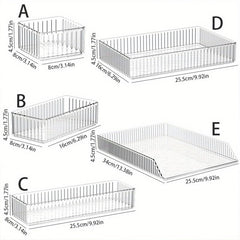 Transparent Cosmetic Storage Box with Shelf