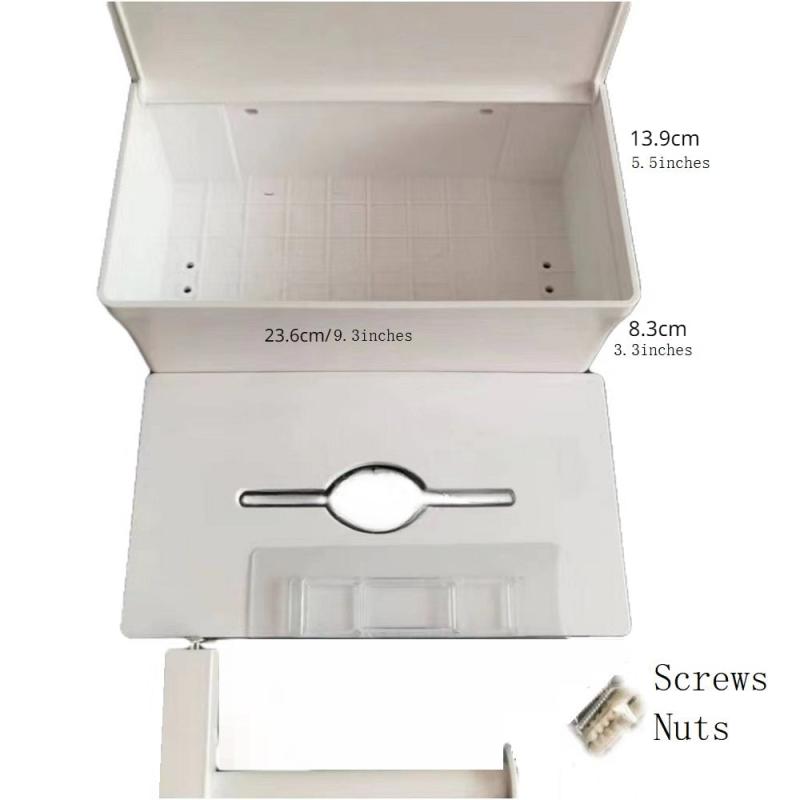 Toilet Paper Holder with Storage Box Stainless Steel Bathroom Tissue Rack