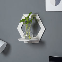 PVC Wall Mounted Makeup Organizer Hanging Shelf for Cosmetics Storage