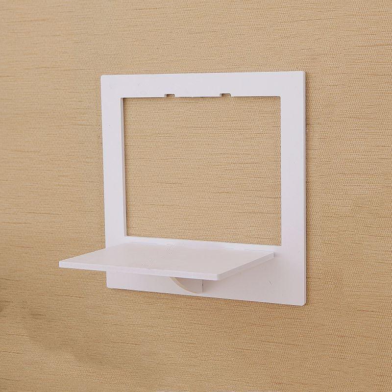 PVC Wall Mounted Makeup Organizer Hanging Shelf for Cosmetics Storage
