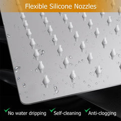 Large Square Rain Shower Head Stainless Steel High Flow Universal Mount