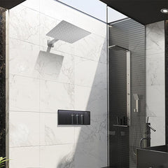 Large Square Rain Shower Head Stainless Steel High Flow Universal Mount