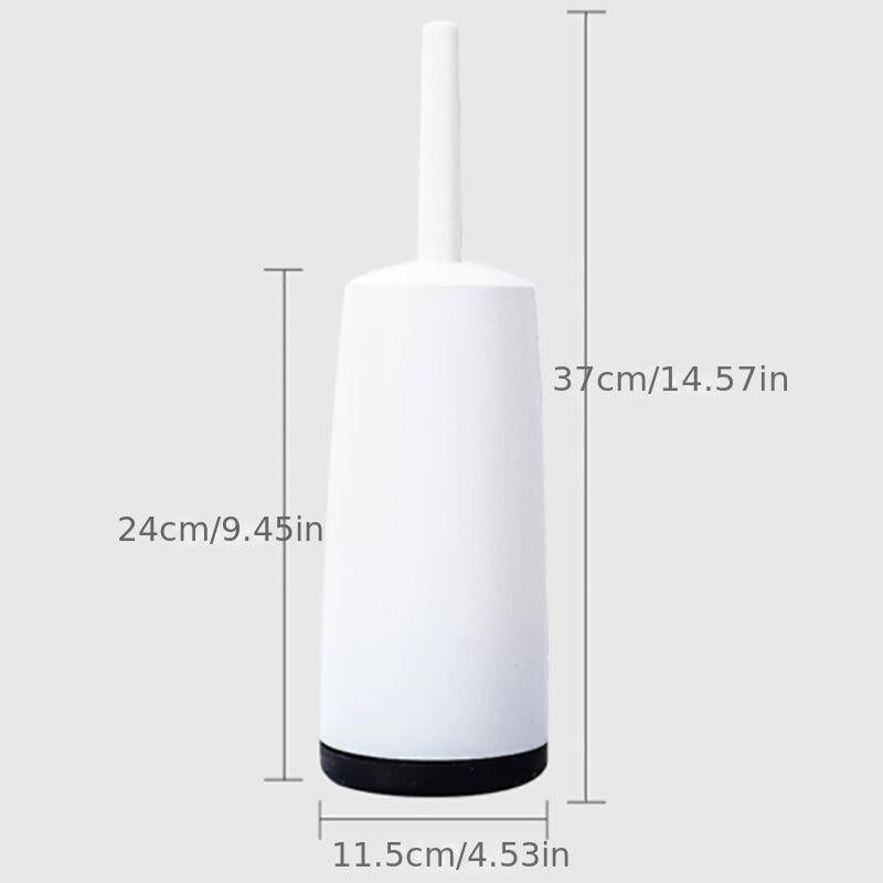 Long Handle Toilet Brush & Holder - Household Scrubbing Cleaning Brush