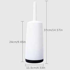 Long Handle Toilet Brush & Holder - Household Scrubbing Cleaning Brush