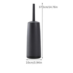 Long Handle Toilet Brush & Holder - Household Scrubbing Cleaning Brush