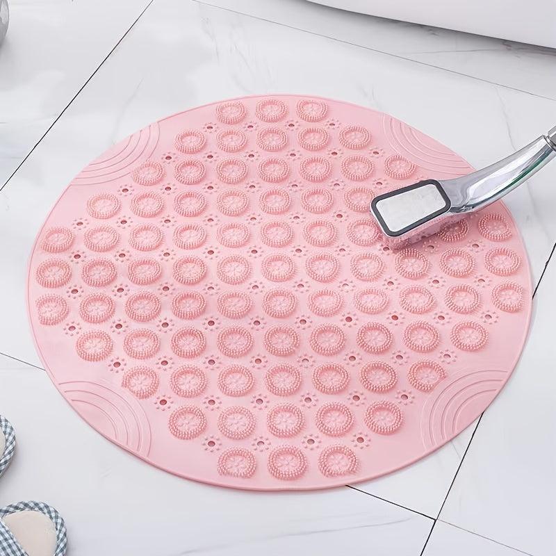 Round Non Slip Shower Mat Strong Suction Bath Mats
