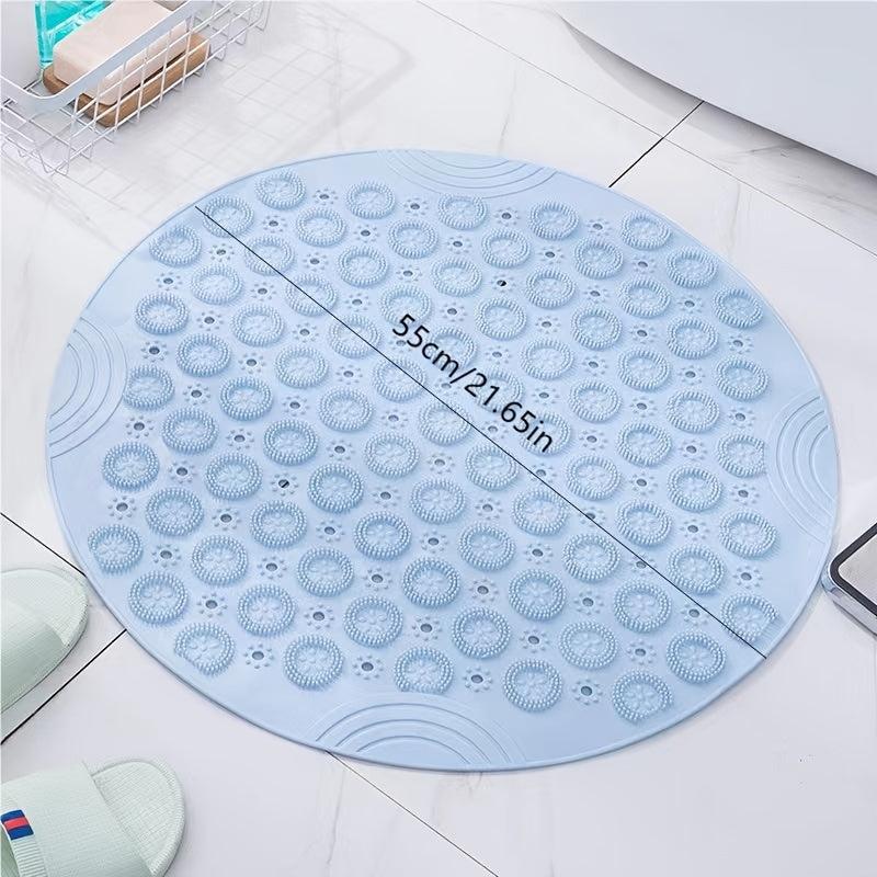 Round Non Slip Shower Mat Strong Suction Bath Mats