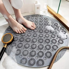 Round Non Slip Shower Mat Strong Suction Bath Mats