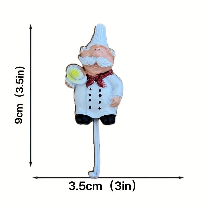 Chef Figure Wall Hooks Towe Hanger Holder