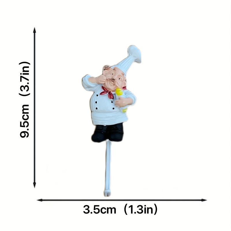 Chef Figure Wall Hooks Towe Hanger Holder