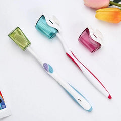 Toothbrush Holder Protector Set Wall Mounted Bathroom Accessory