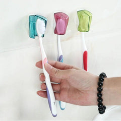 Toothbrush Holder Protector Set Wall Mounted Bathroom Accessory