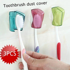Toothbrush Holder Protector Set Wall Mounted Bathroom Accessory