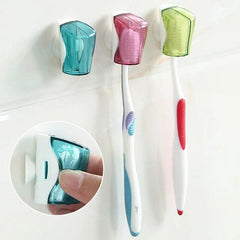 Toothbrush Holder Protector Set Wall Mounted Bathroom Accessory