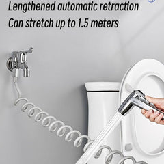 Retractable Showerhead Tube Water Pipe for Toilet Faucet