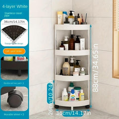 Bathroom Corner Shelves Triangle Storage Rack Standing Corner Storage Rack