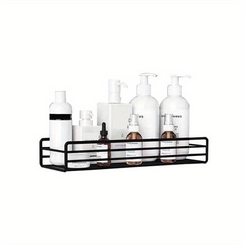 Bathroom Storage Rack with Adhesive Hooks