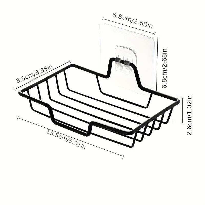 Bathroom Storage Rack with Adhesive Hooks