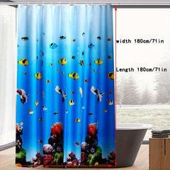 Ocean Shower Curtain Waterproo...
