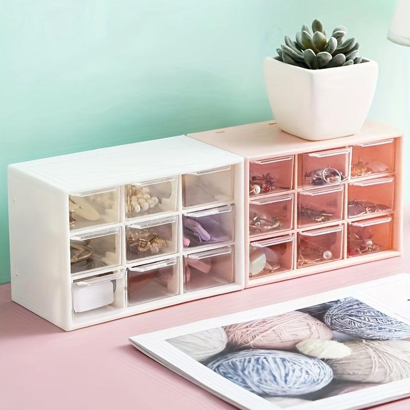 Dust Proof Drawer Type Jewelry Storage Box Six Nine Grid