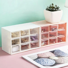 Dust Proof Drawer Type Jewelry Storage Box Six Nine Grid