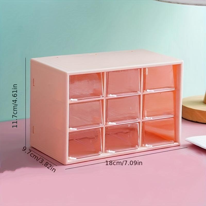 Dust Proof Drawer Type Jewelry Storage Box Six Nine Grid