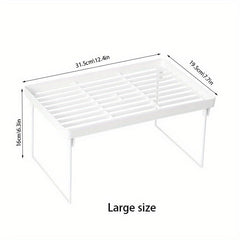 Bathroom Storage Rack Foldable Desktop Toiletries Organizer Tray