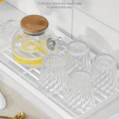Bathroom Storage Rack Foldable Desktop Toiletries Organizer Tray