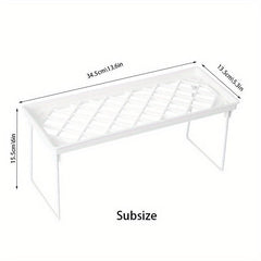 Bathroom Storage Rack Foldable Desktop Toiletries Organizer Tray