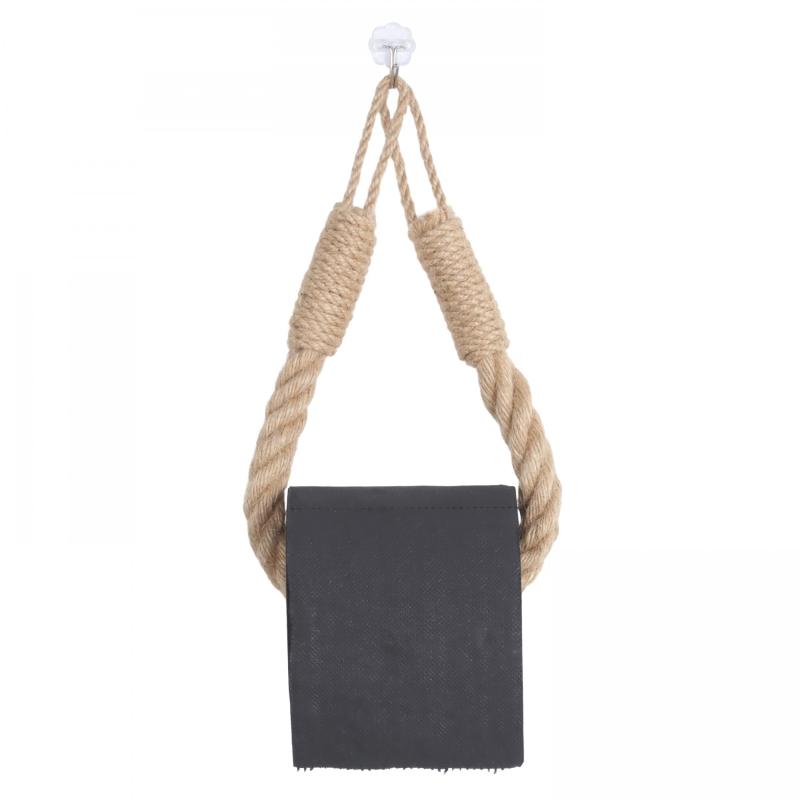 Hemp Rope Paper Towel Holder Cotton Rope Weaving Storage Rack