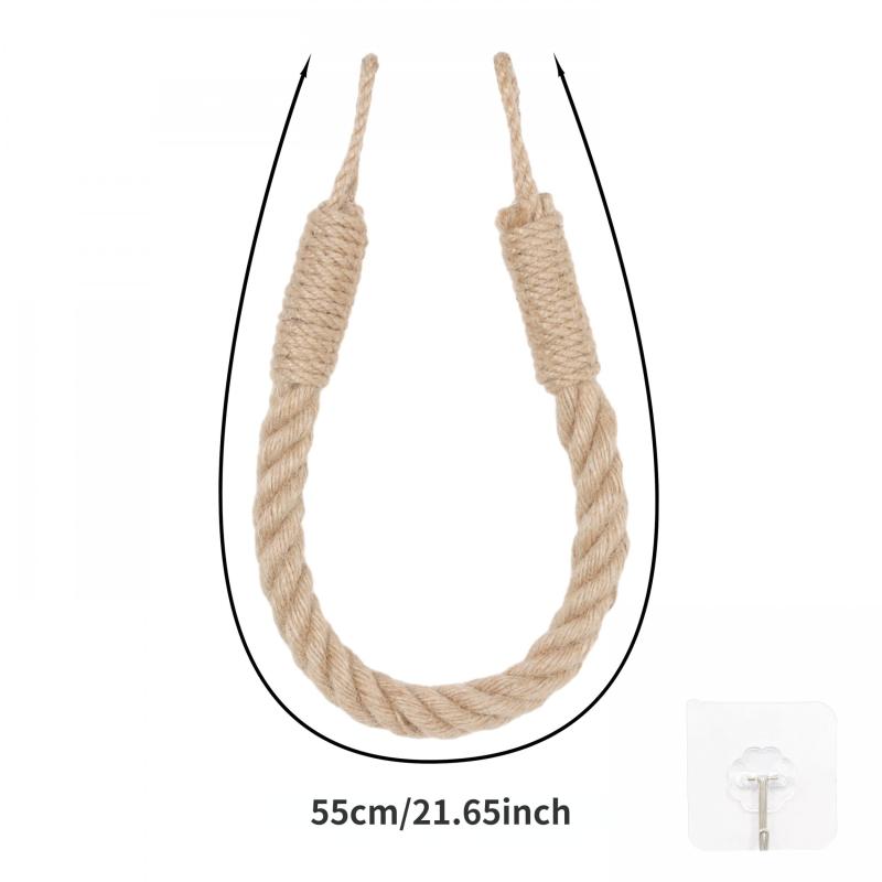 Hemp Rope Paper Towel Holder Cotton Rope Weaving Storage Rack