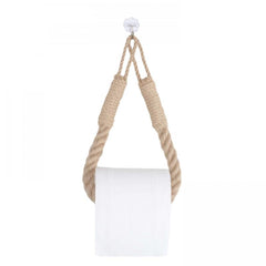 Hemp Rope Paper Towel Holder Cotton Rope Weaving Storage Rack