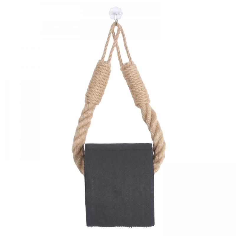 Hemp Rope Paper Towel Holder Cotton Rope Weaving Storage Rack