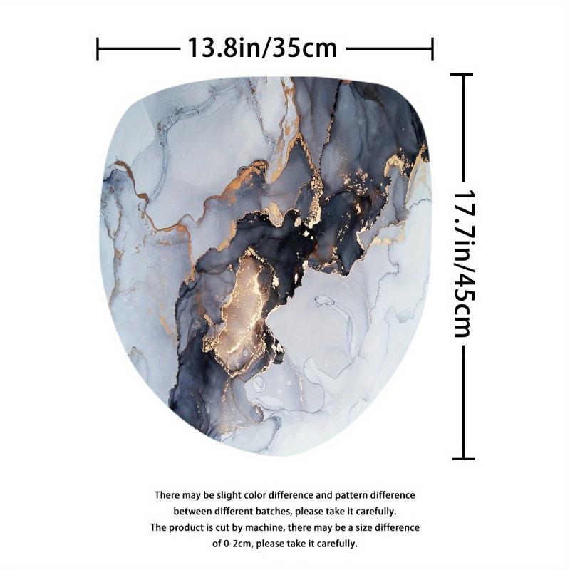 Natural Marble Pattern Bathmat Non-slip Cozy Bathroom Rug Toilet Mat
