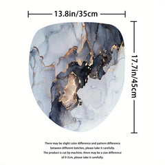 Natural Marble Pattern Bathmat Non-slip Cozy Bathroom Rug Toilet Mat