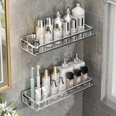 Space Aluminum Bathroom Hanging Shelf Shower Caddy