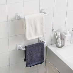 Plastic Punch Towel Rack Wall-mounted Bathroom Holder