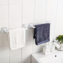 Plastic Punch Towel Rack Wall-mounted Bathroom Holder