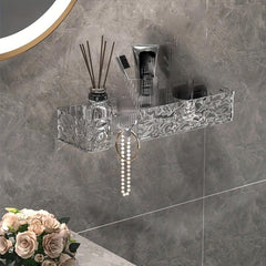 Wall Mounted Bathroom Storage Rack Punch Bathroom Hanging Shelf