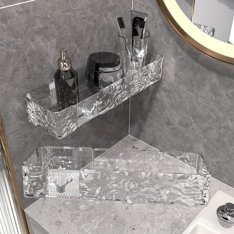 Wall Mounted Bathroom Storage Rack Punch Bathroom Hanging Shelf