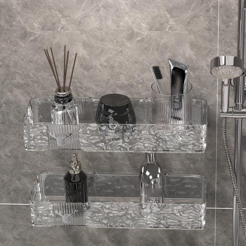 Wall Mounted Bathroom Storage Rack Punch Bathroom Hanging Shelf