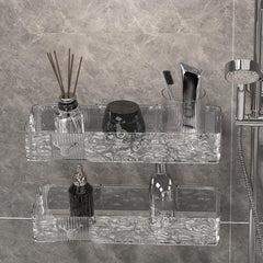 Wall Mounted Bathroom Storage Rack Punch Bathroom Hanging Shelf