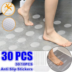 30Pcs Clear Bathroom Non-slip Stickers - Safety Bathtub Strips - Adhesive Decals