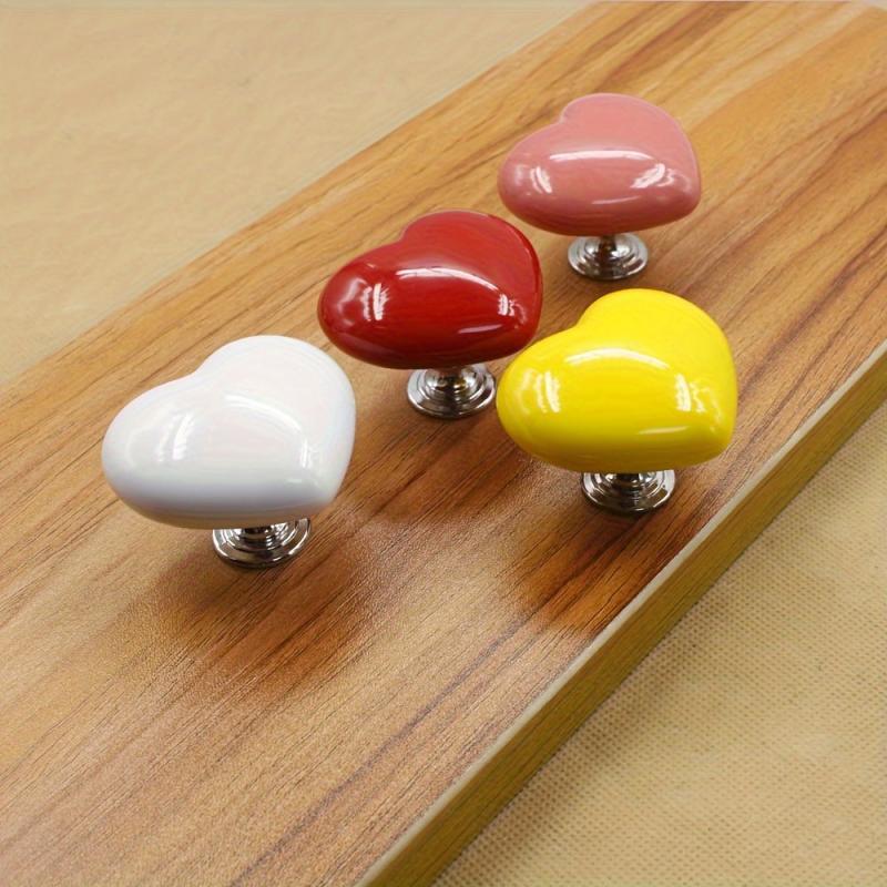 3pcs Heart Shaped Toilet Extension Press Button Accessory