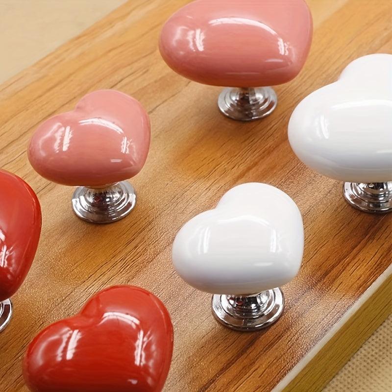 3pcs Heart Shaped Toilet Extension Press Button Accessory