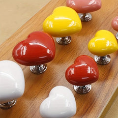 3pcs Heart Shaped Toilet Extension Press Button Accessory